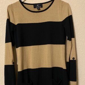 Beige & Black Sweater Dress